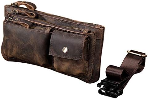 Jolof Store Leather Fanny Pack – Slim Unisex Waist Bag for Travel & Sports