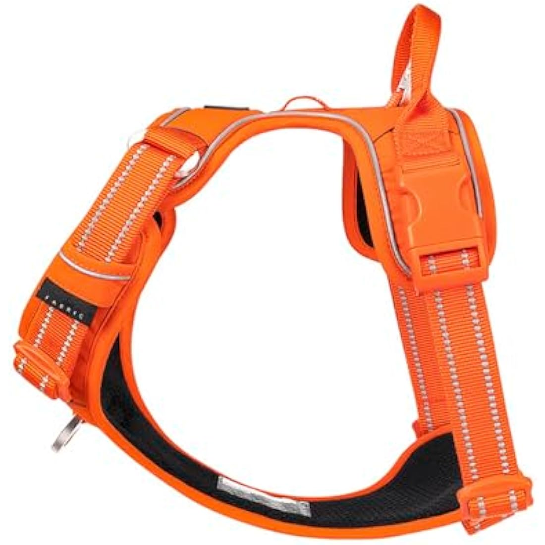 WINHYEPET No-Pull Dog Harness | Reflective Nylon Outdoor Vest - Orange