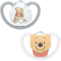 NUK Space Silicone Soothers | Winnie the Pooh | 6-18 Months | 2 Pack