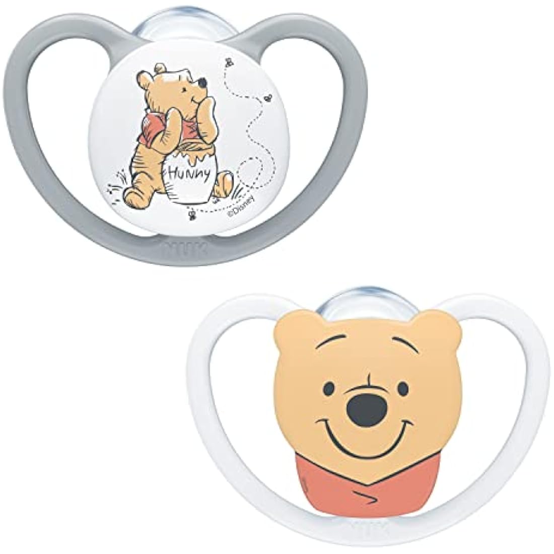NUK Space Silicone Soothers | Winnie the Pooh | 6-18 Months | 2 Pack
