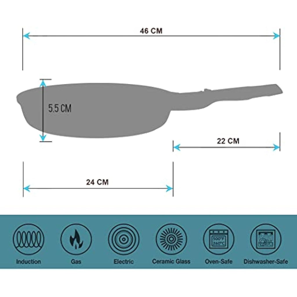 Non-Stick Frying Pan – Hard Anodized Induction Skillet