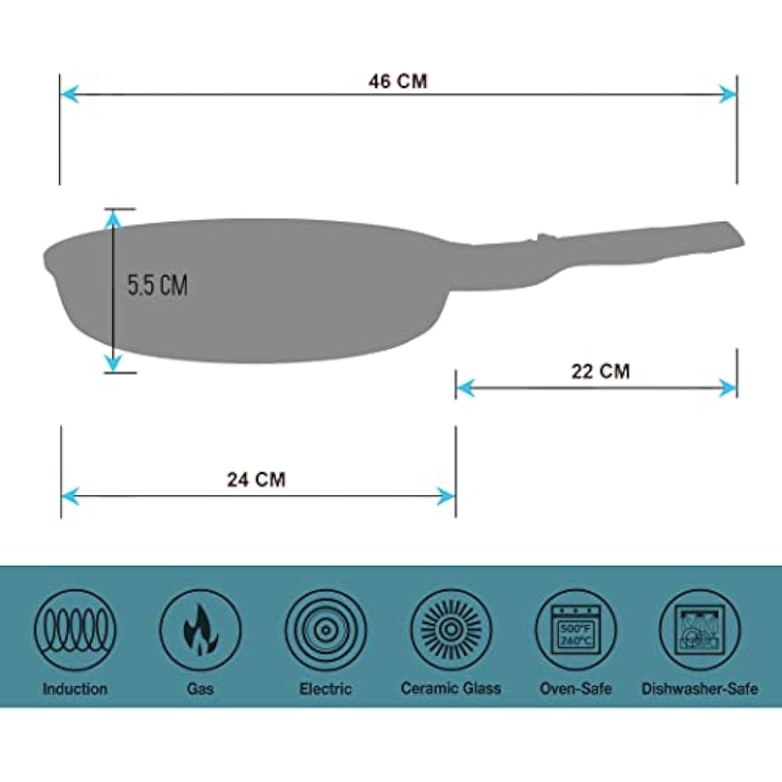 Non-Stick Frying Pan – Hard Anodized Induction Skillet