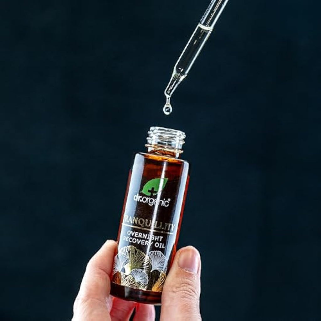 Dr Organic Overnight Recovery Oil - Rosehip & Sandalwood Night Serum 30ml