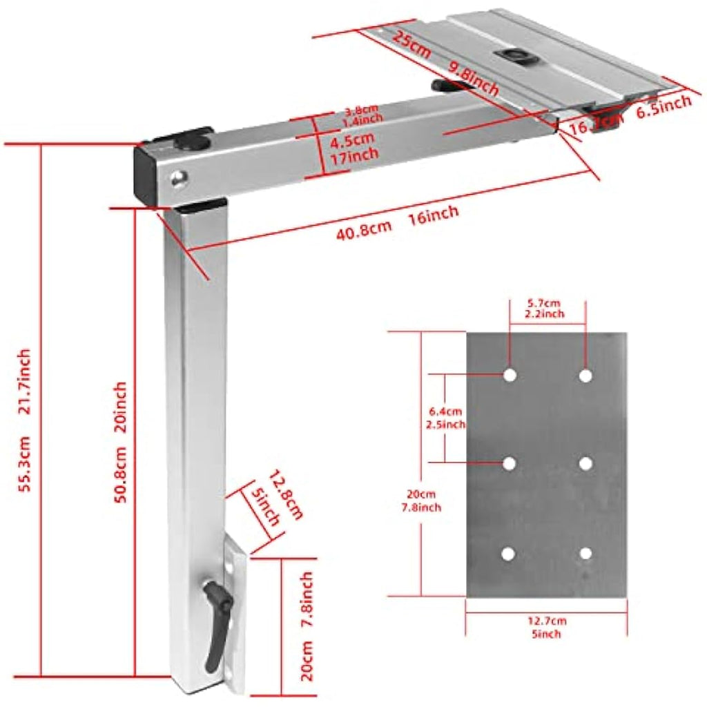 Marvix 360 Swivel Table Leg System | Adjustable Aluminium Campervan Base