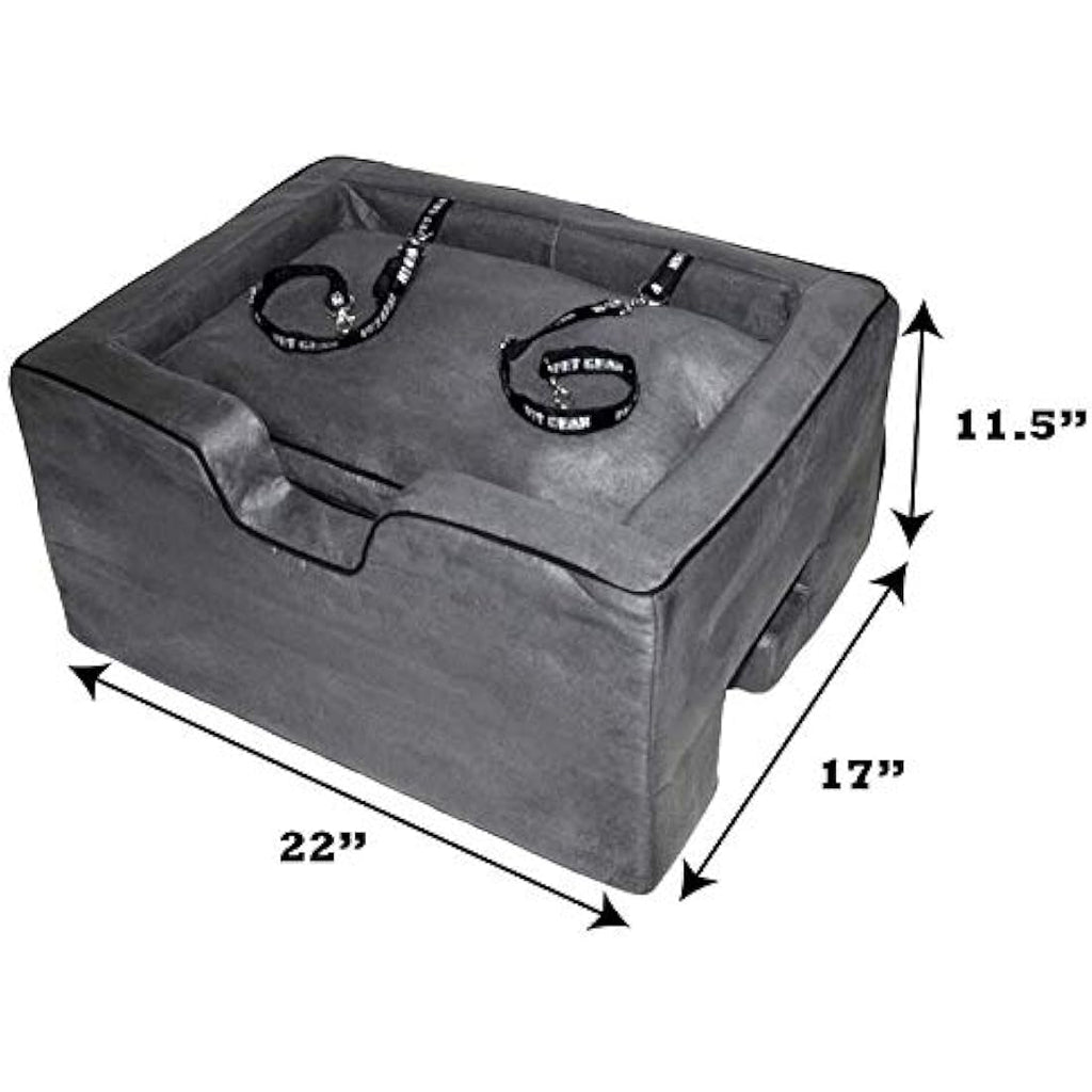 Pet Gear Lookout Booster Car Seat – Microsuede with Safety Tether