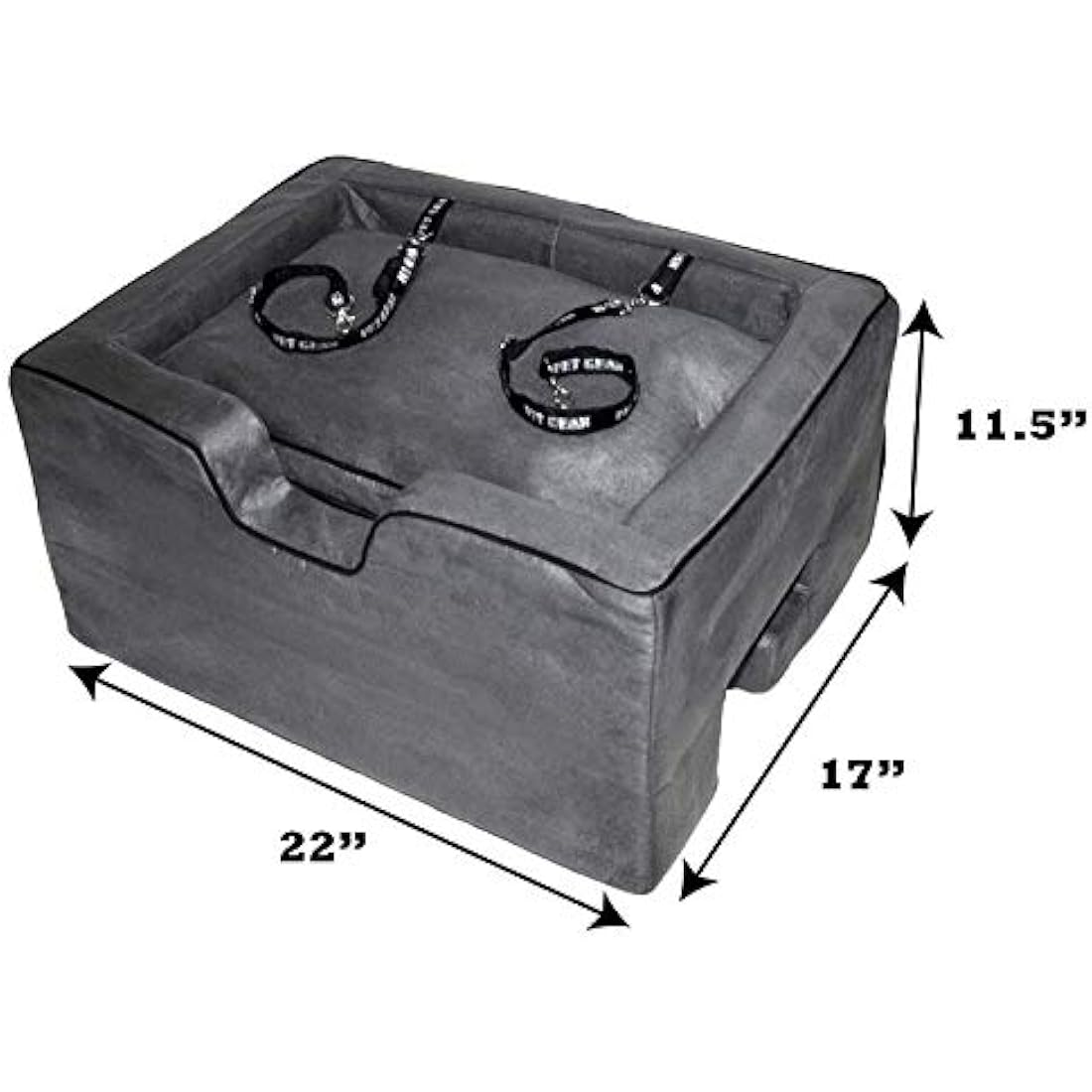 Pet Gear Lookout Booster Car Seat – Microsuede with Safety Tether