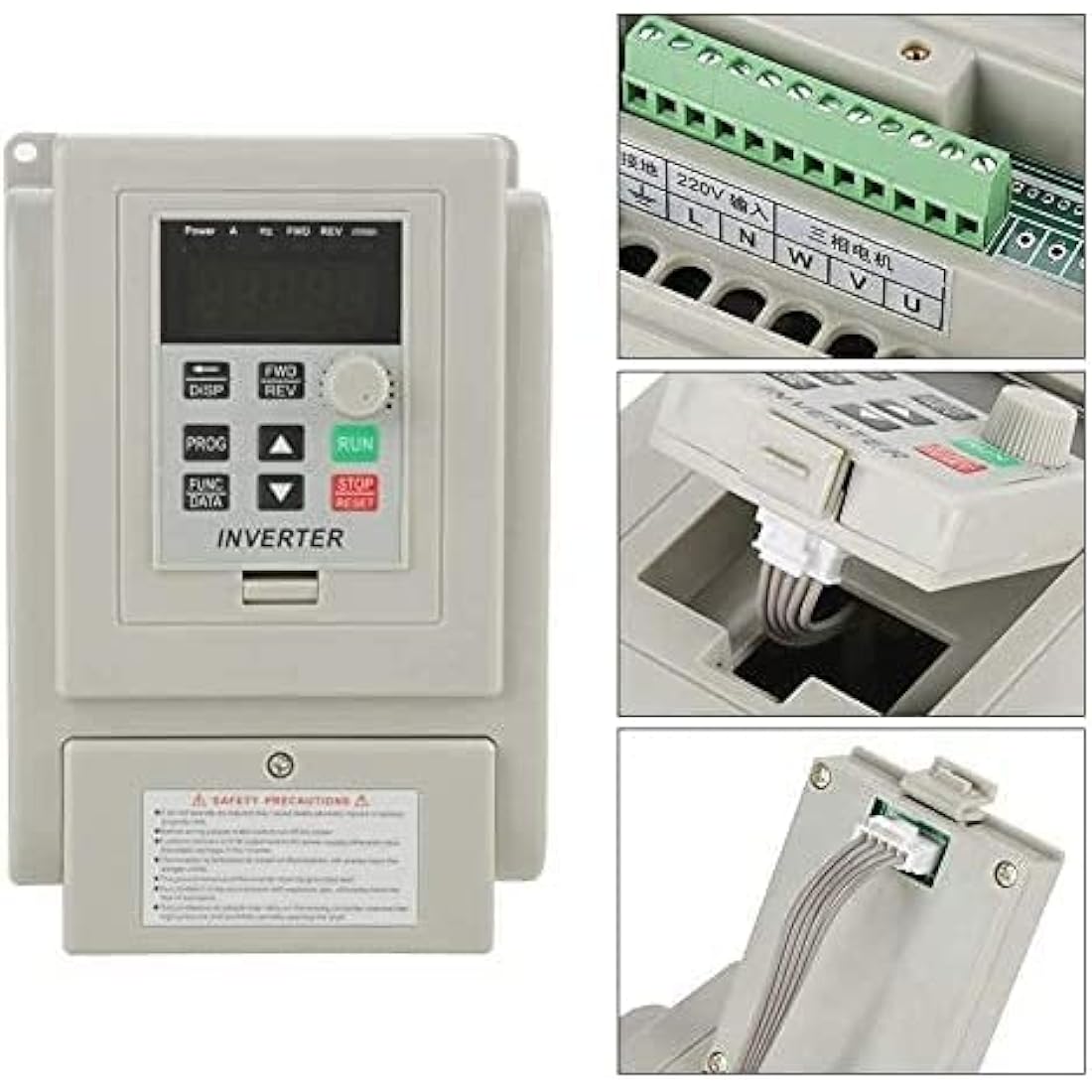 Jadeshay 2.2KW VFD | 220V Single-Phase to 3-Phase Motor Speed Controller