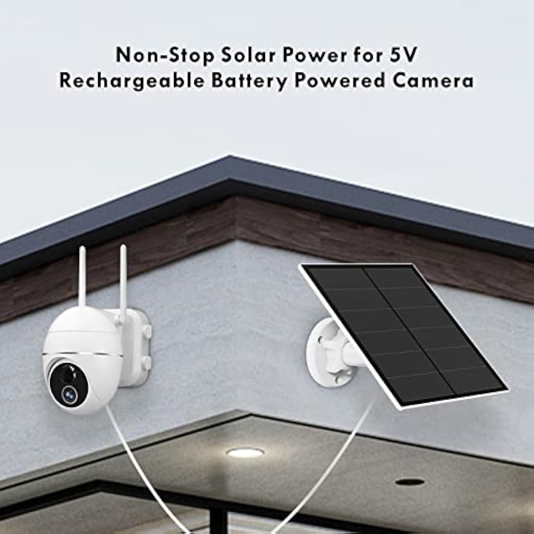 Jolof Store 5W Solar Panel for Security Camera | USB-C & Micro USB