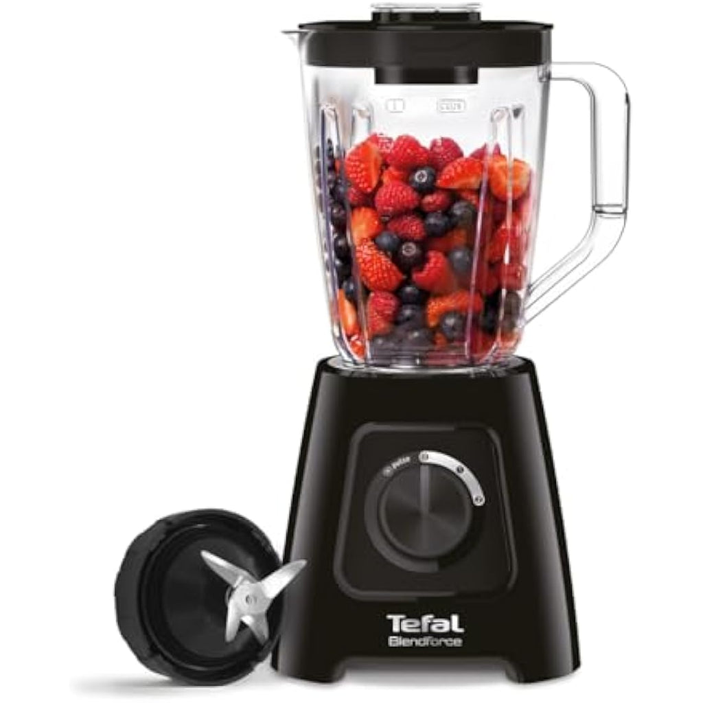 Tefal Blendforce II Blender | 600W 2L Smoothie & Ice Crusher - Black
