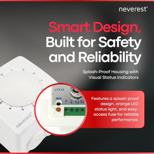Neverest 1.5A Speed Controller – IP54 Dimmer for Fans, Pumps & Motors