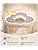 Jolof Store Cloud LED Ceiling Light – 20W Dimmable Wood Lamp with Remote