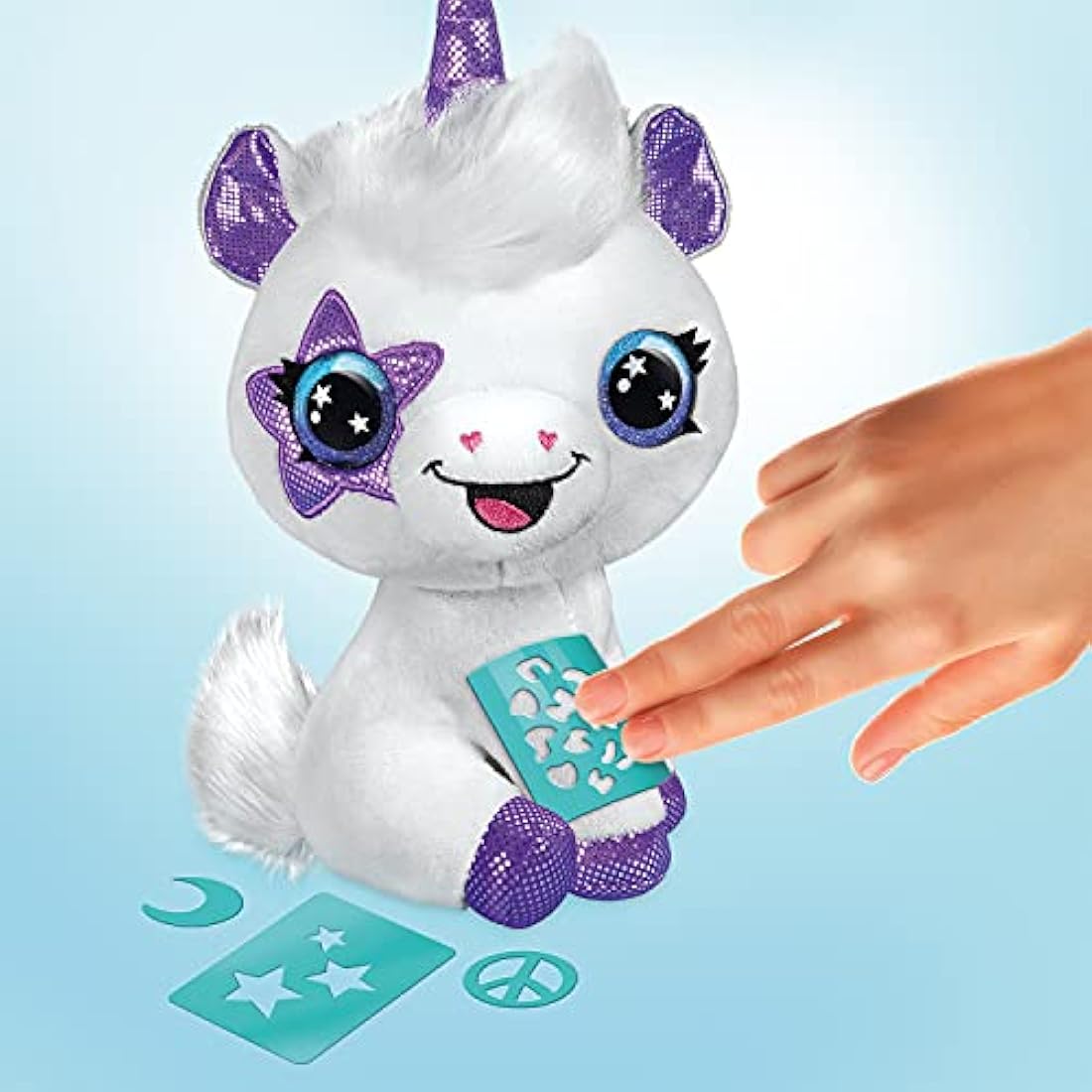 Canal Toys Unicorn Airbrush Plush - DIY Spray Art Toy with Stencils