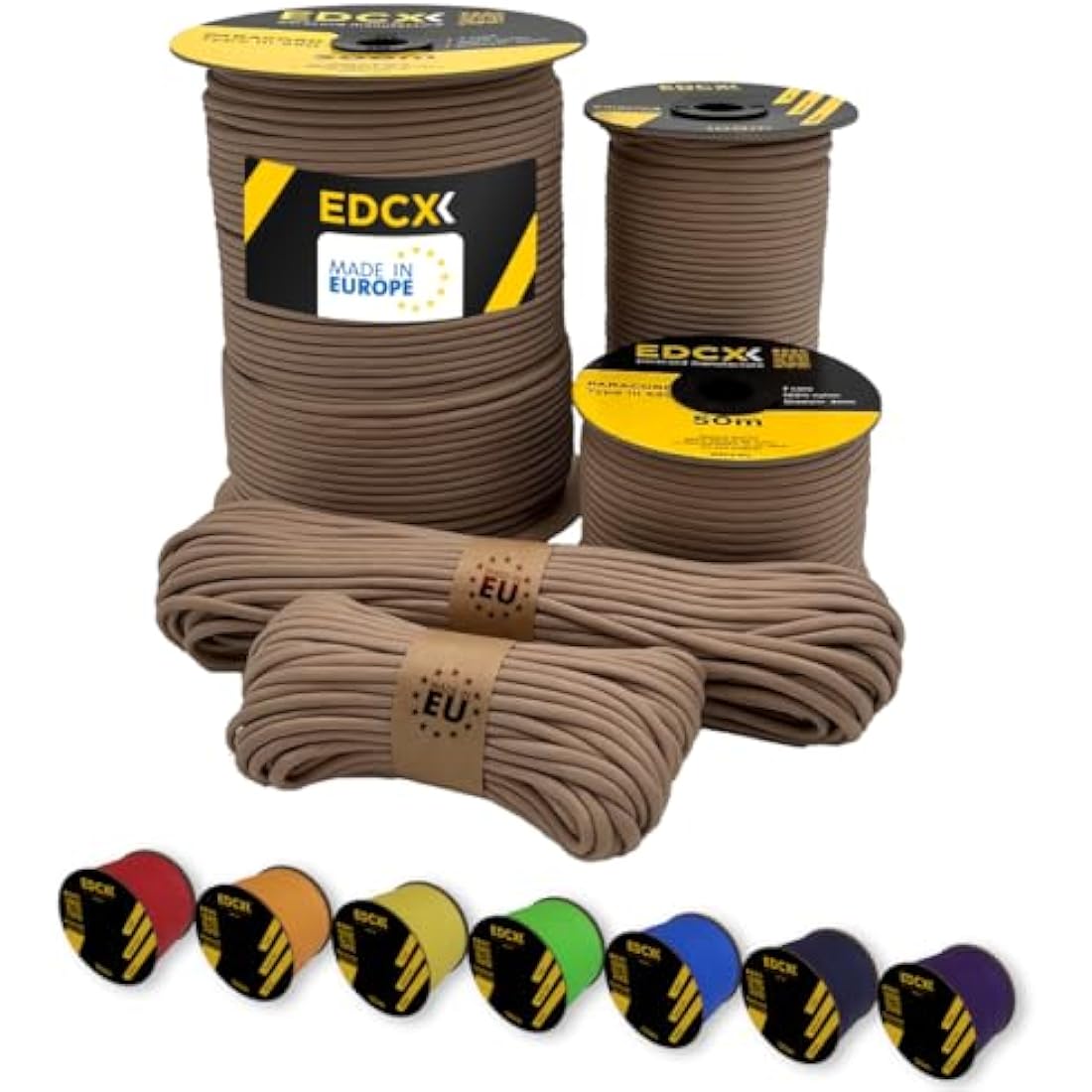 EdcX 550 Paracord Type III – 4mm Nylon Rope for DIY and Camping