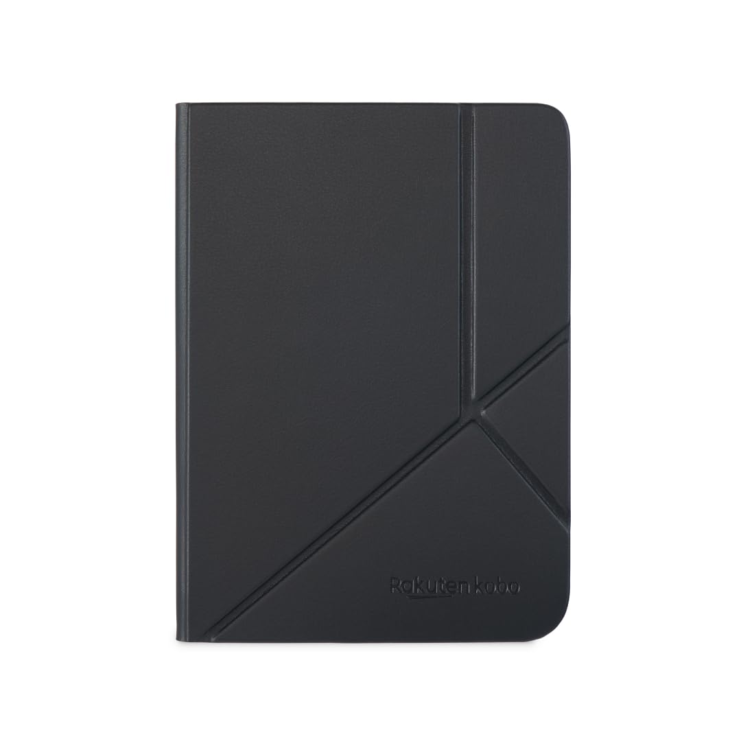Kobo Clara Colour/BW SleepCover Case - Black Vegan Leather Stand