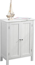 White Freestanding Bathroom Cabinet - MDF Storage Unit