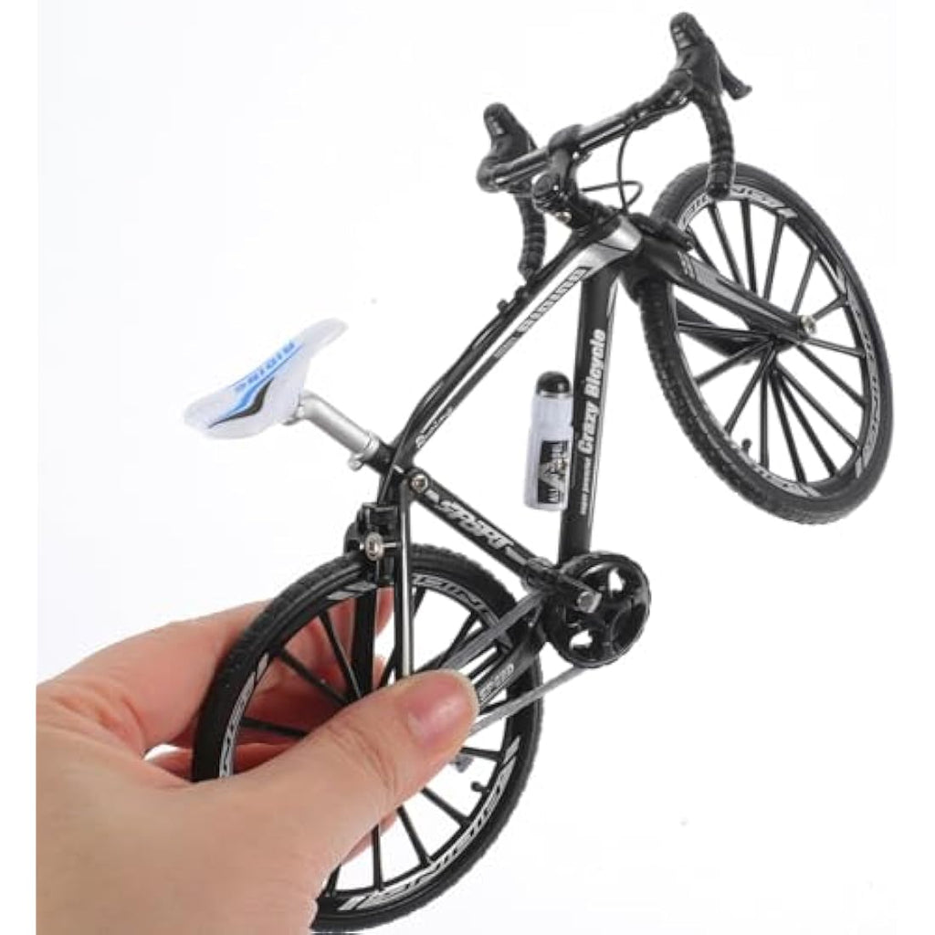 Alloy 1:10 Mini Racing Bike Model – Black Finger Bicycle Toy
