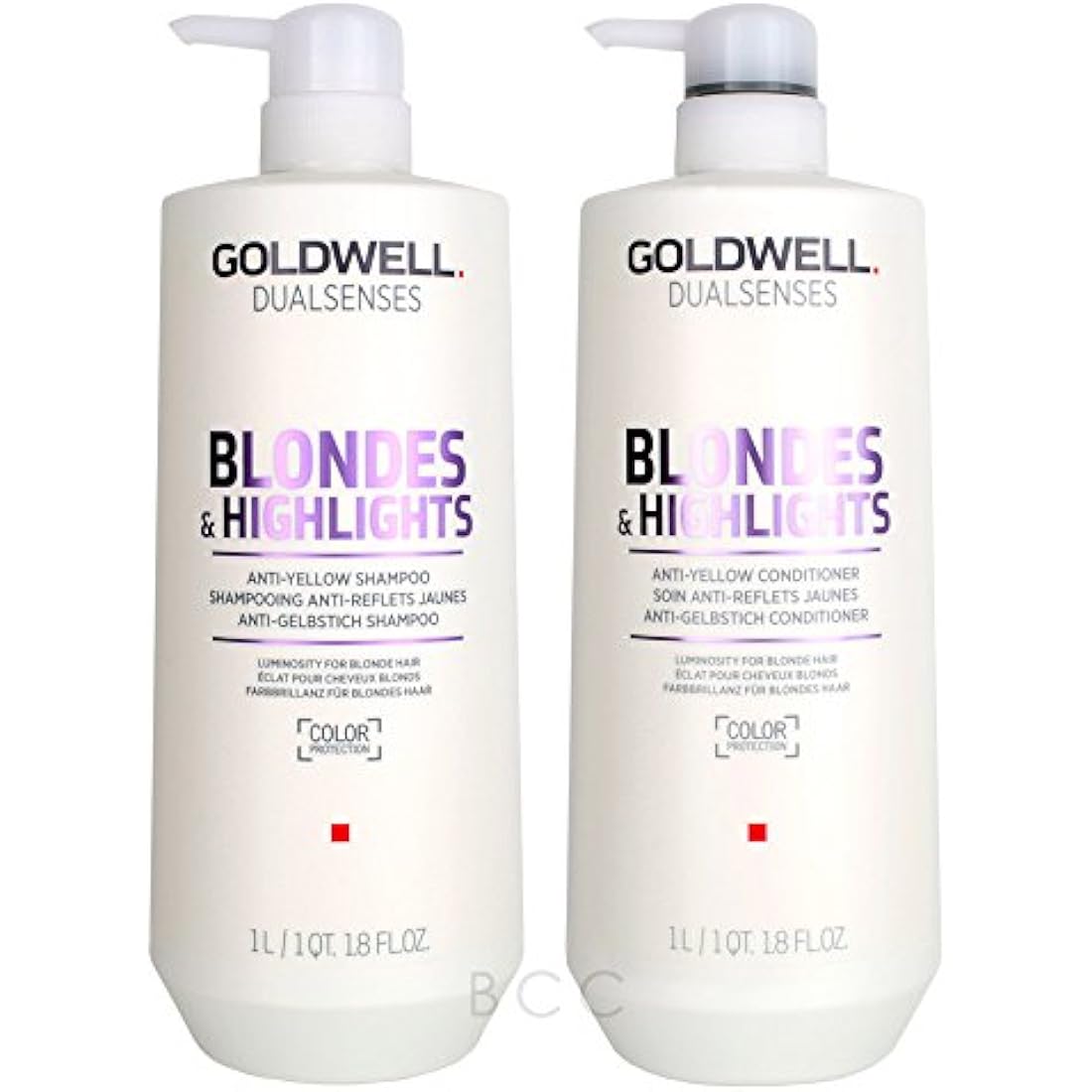 Goldwell Dual Senses Blondes & Highlights Shampoo & Conditioner Set, 25.4 oz