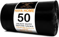 Haya Home Heavy Duty Black Bin Bags | 100L Recycled Refuse Sacks (50 Pack)