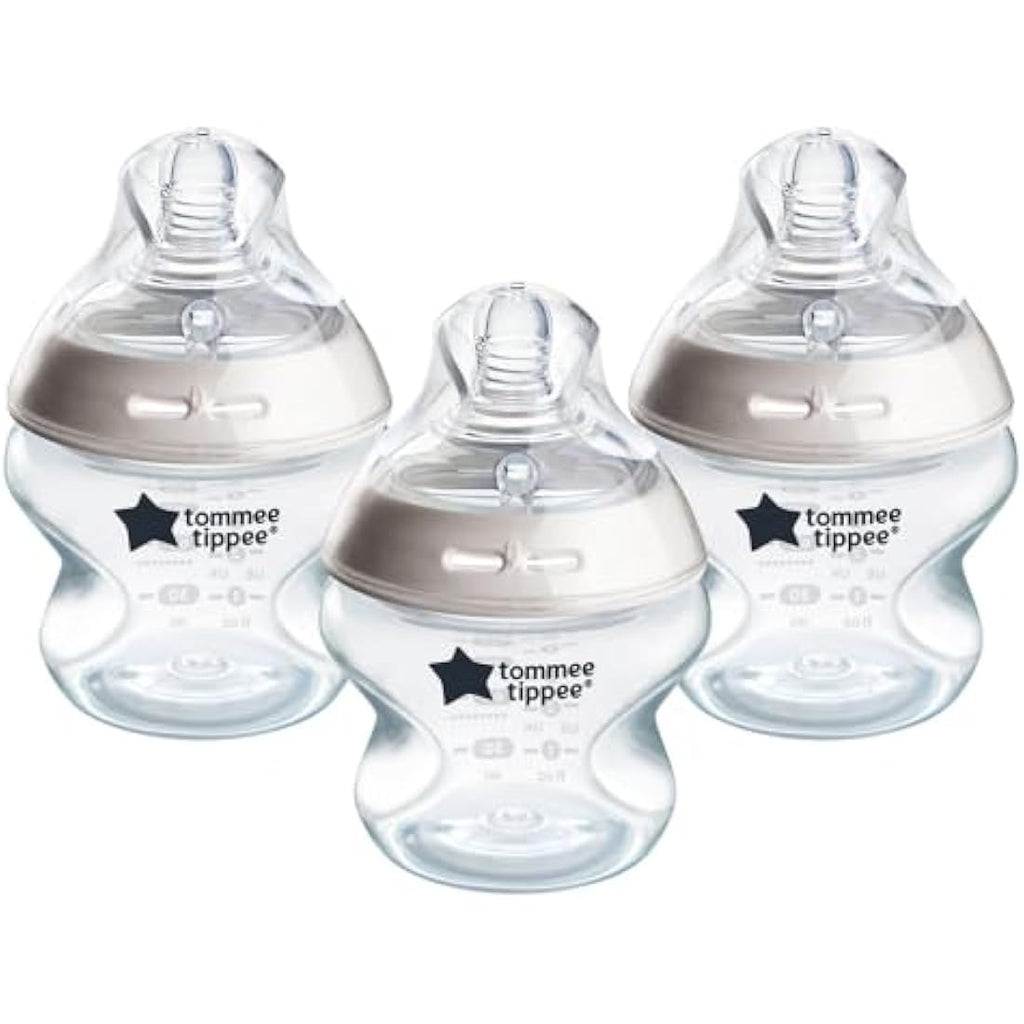 Tommee Tippee Natural Start Baby Bottles | 150ml Slow Flow, 3 Pack