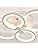 Dimmable LED Ceiling Light – 4-Ring Flush Mount with Remote