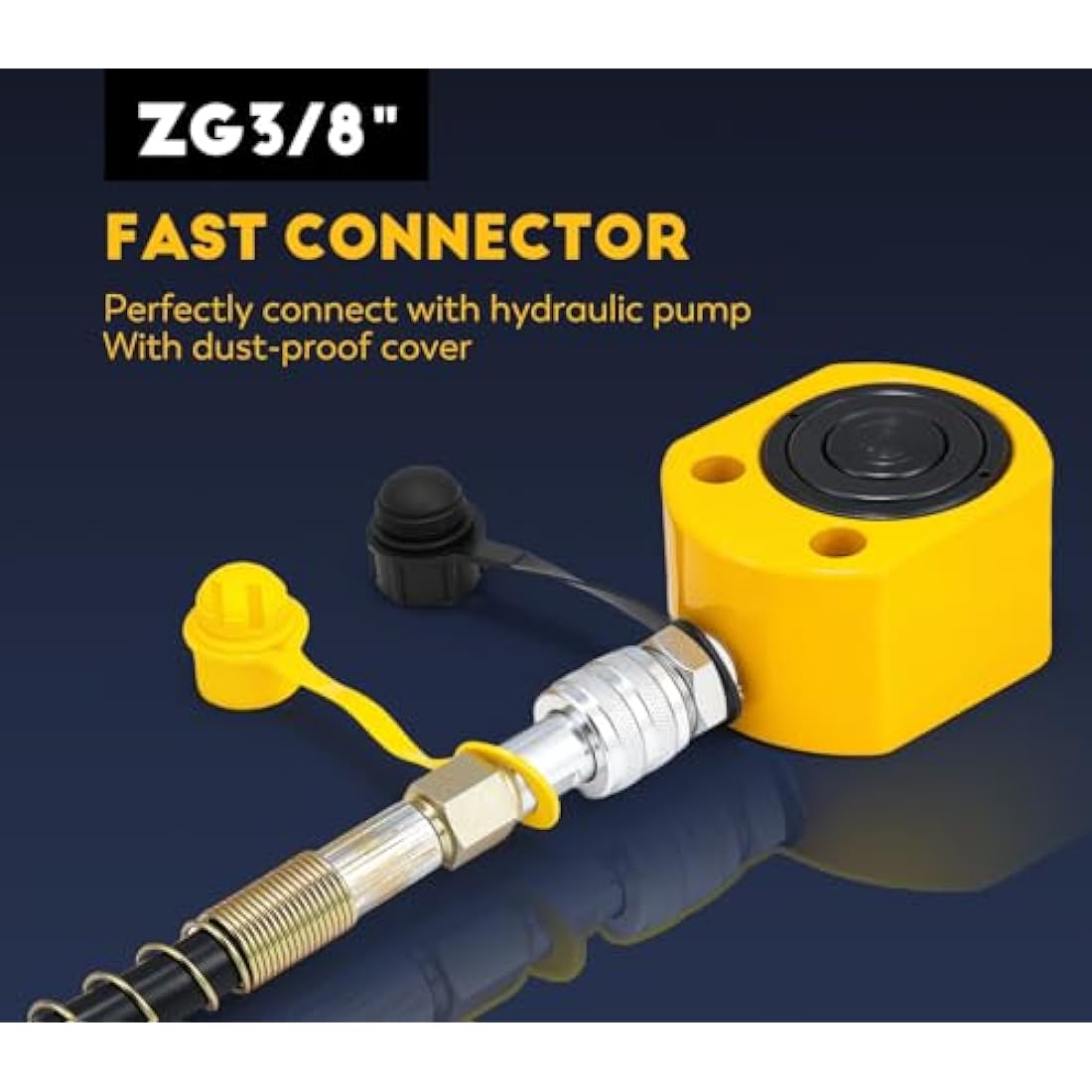 CGOLDENWALL 20T Hydraulic Cylinder Ram – 30mm Stroke Industrial Jack