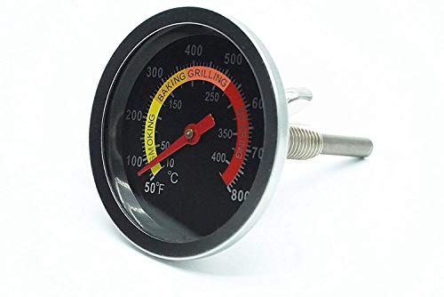 LOKHING Stainless Steel Smoker Grill BBQ Temperature Gauge – 6cm