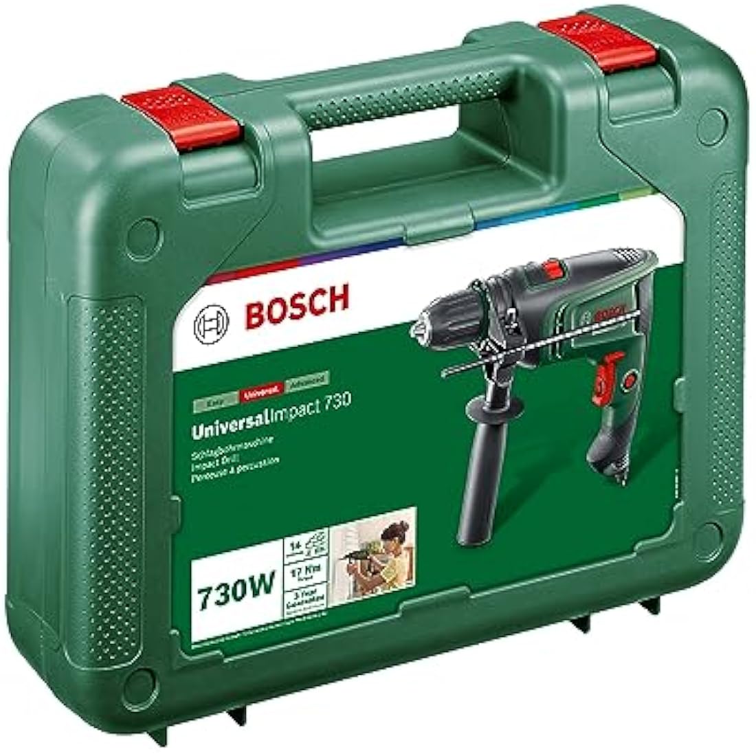 Bosch UniversalImpact 730 Electric Hammer Drill - 730W with Case