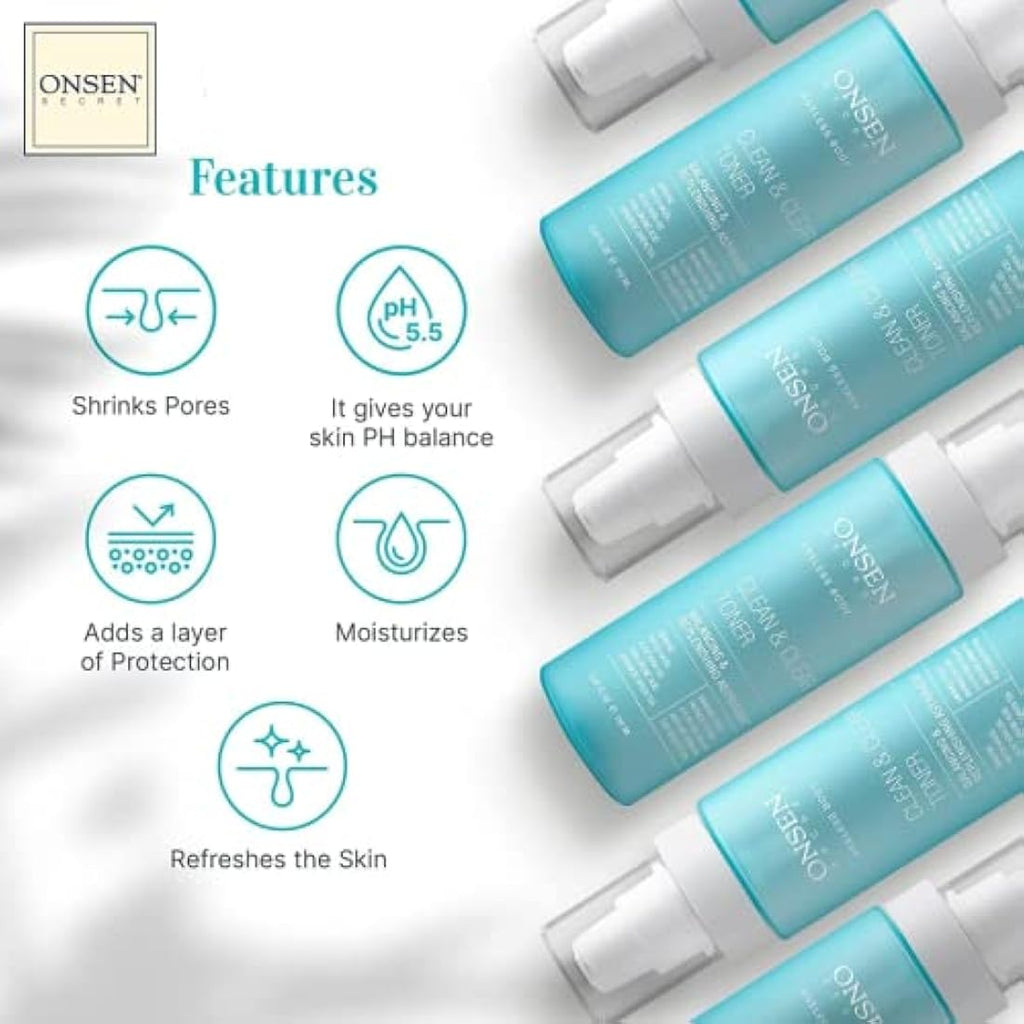 Onsen Secret Face Toner – Balancing Witch Hazel & Green Tea - 150ml