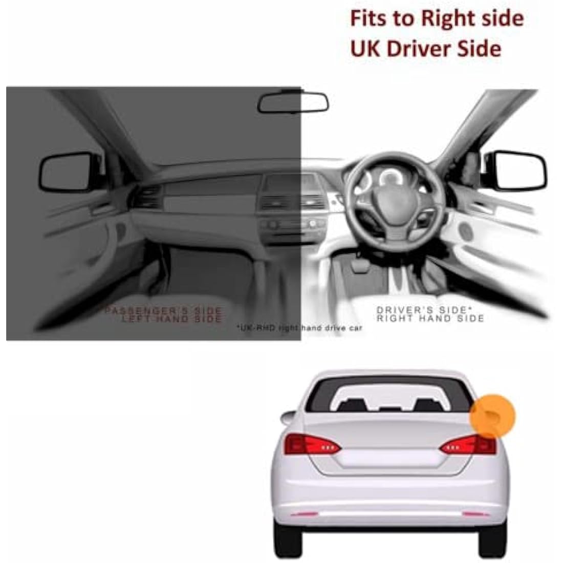 Ford Transit Custom Heated Wing Mirror Glass 2014-2023 | Right Side