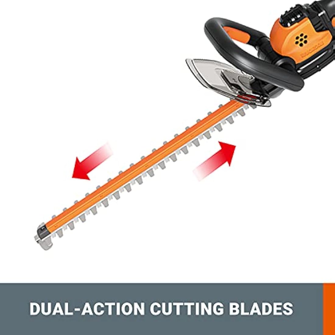 Worx WG261E.9 20V Cordless Hedge Trimmer – 45cm Dual-Action Blade