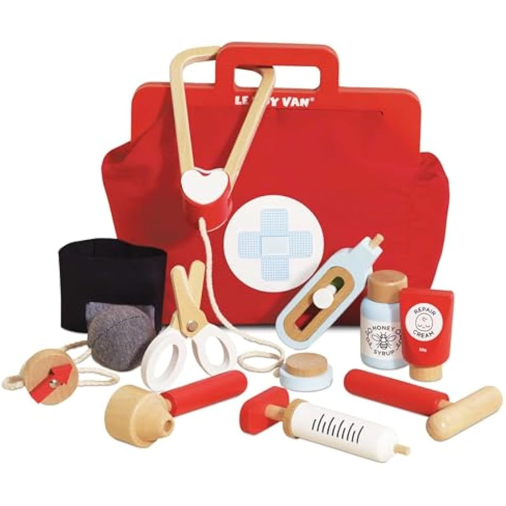 Le Toy Van Wooden Doctor Play Set – Sustainable Rubberwood Role Play Toy