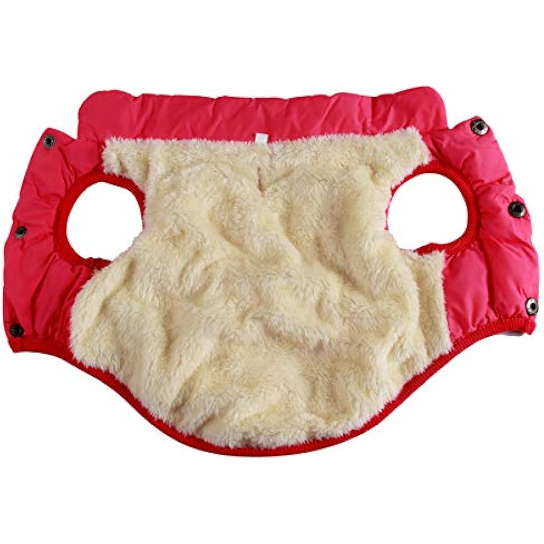 JoyDaog Fleece Lined Dog Jacket – Warm Windproof Winter Puppy Vest, Pink