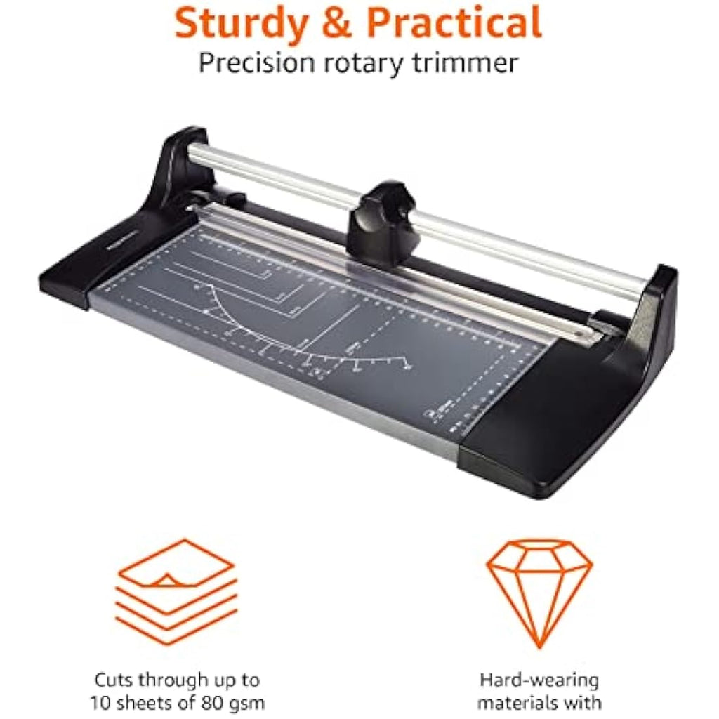 Amazon Basics A4 Rotary Paper Trimmer – Precision Roll Cutting Machine