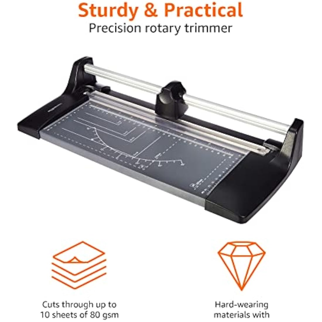 Amazon Basics A4 Rotary Paper Trimmer – Precision Roll Cutting Machine