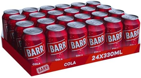 Barr Classic Cola Fizzy Drink - Low Sugar Soft Drink - 24 x 330ml Cans