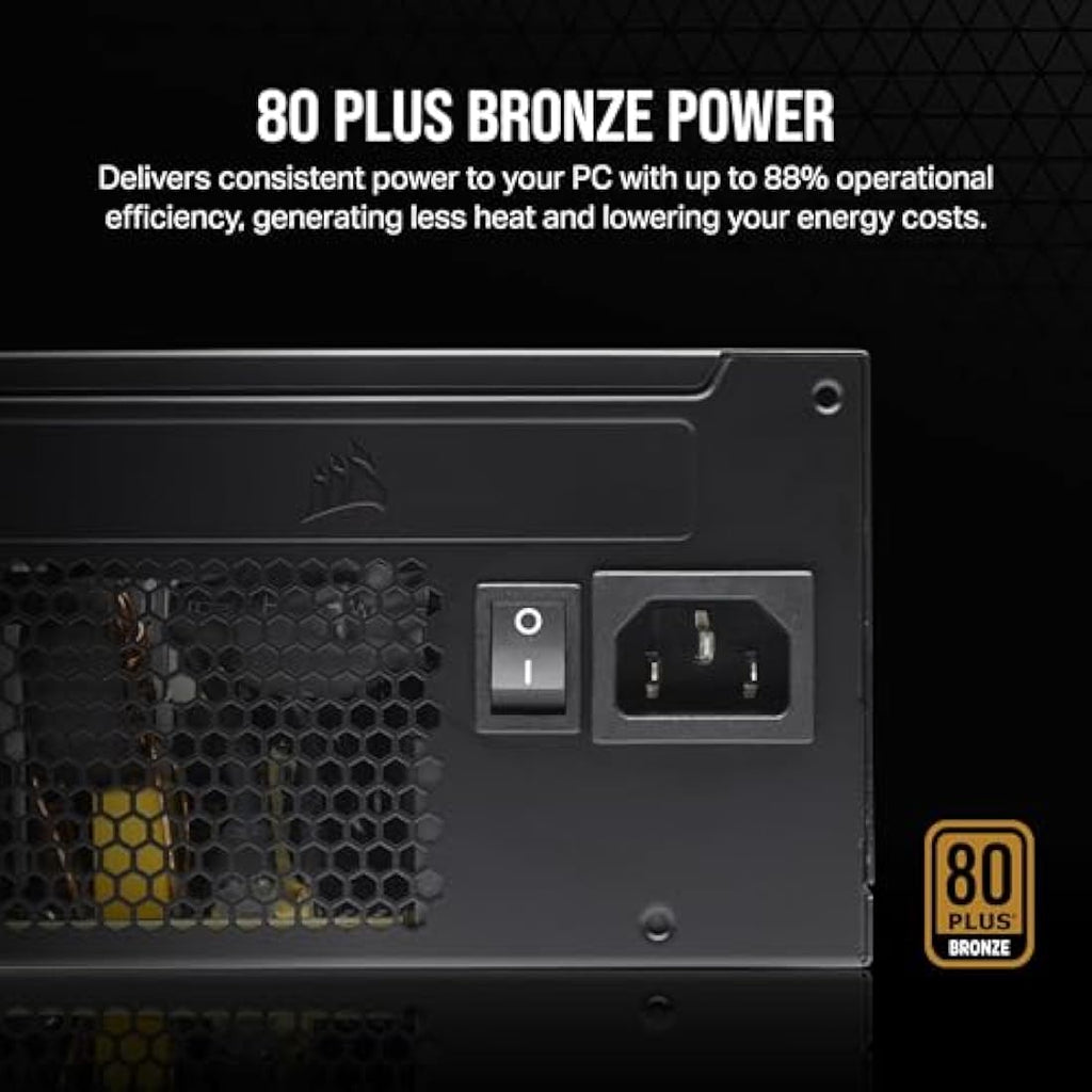 Corsair CX750 750W ATX Power Supply | 80 PLUS Bronze – Black