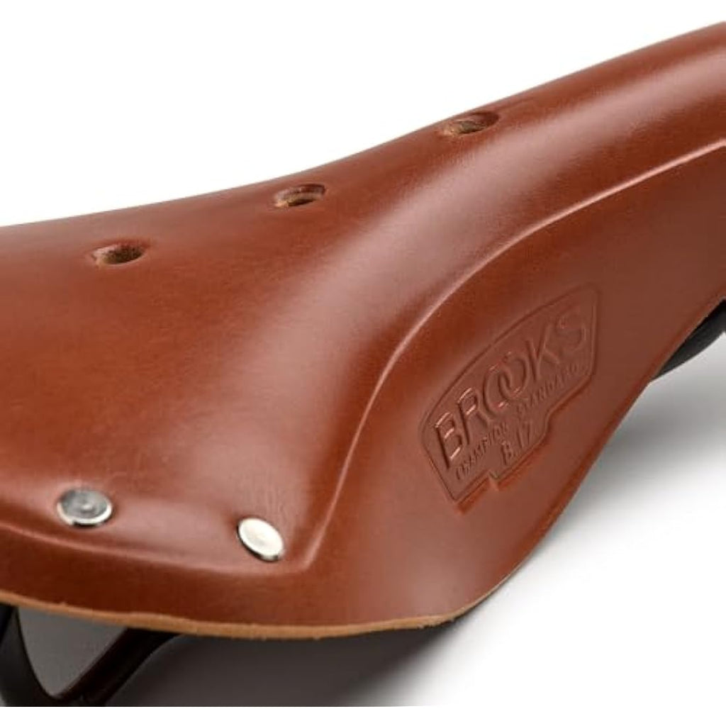 Brooks England B17 Leather Bicycle Saddle – Vegetable Tanned Steel