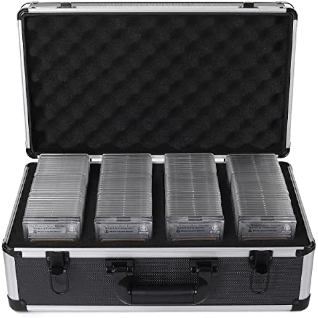 FunGuys Graded Card Storage Box | Aluminum Case for PSA, BGS & SGC