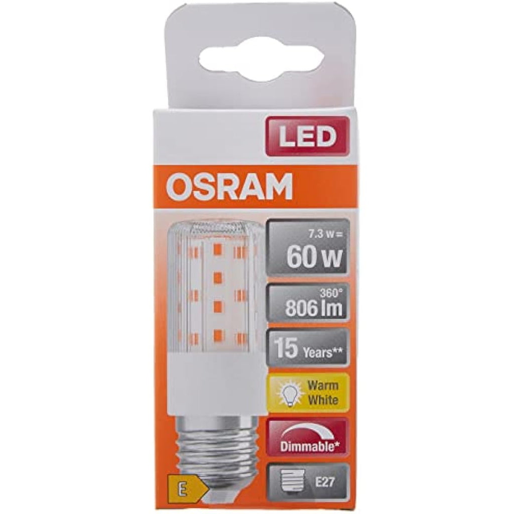 OSRAM LED Superstar Special T Slim E27 Dimmable Bulb, 60W Replacement, 6-Pack