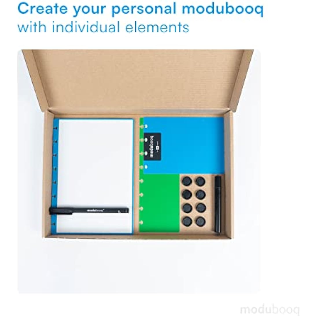 Modubooq A5 Reusable Smart Notebook – Modular Discbound Lined Pages