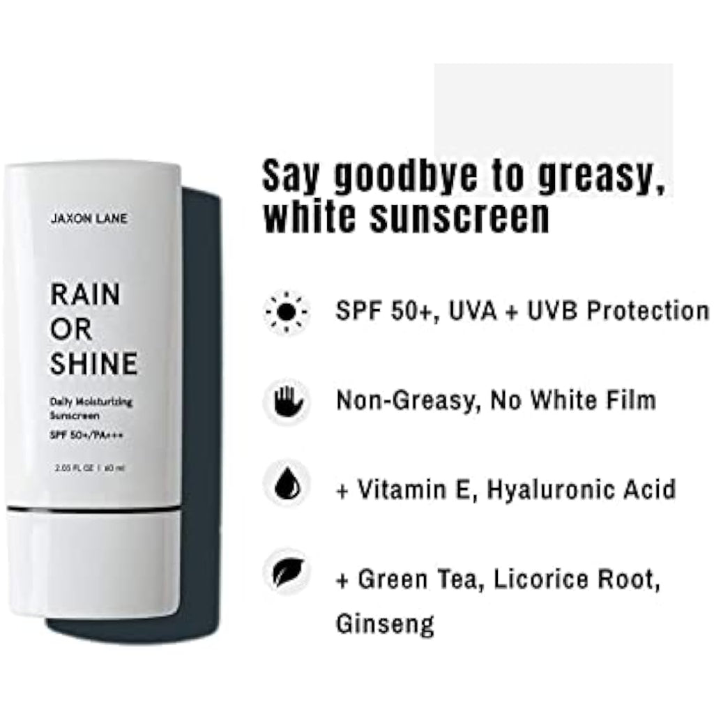 Jaxon Lane Rain or Shine Anti-Aging Face Sunscreen SPF 50 | 2.03 oz
