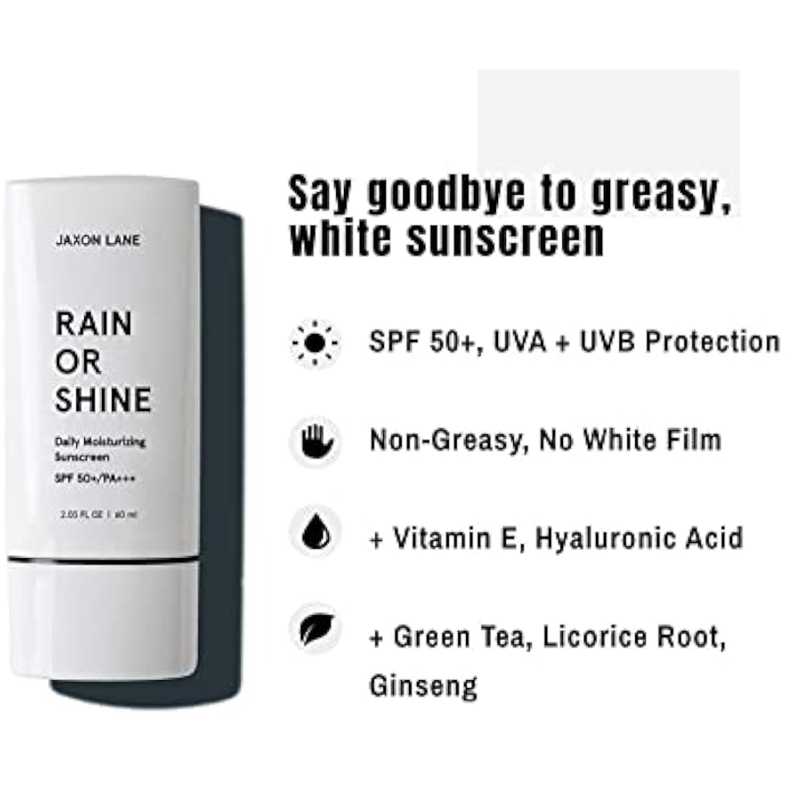 Jaxon Lane Rain or Shine Anti-Aging Face Sunscreen SPF 50 | 2.03 oz