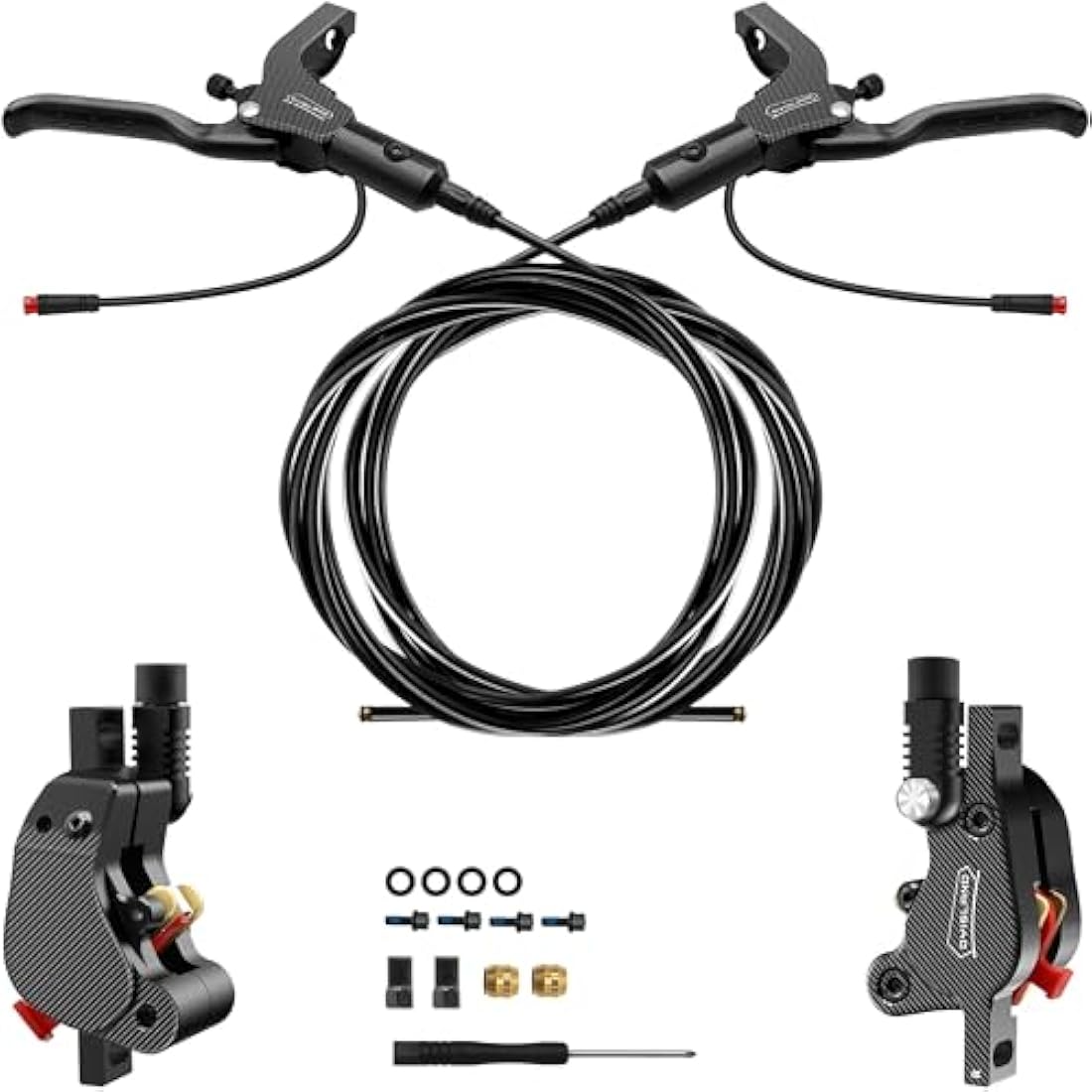 DYISLAND LD-210S Hydraulic Disc Brake Kit for E-Scooter | 2-Pin Power-Off