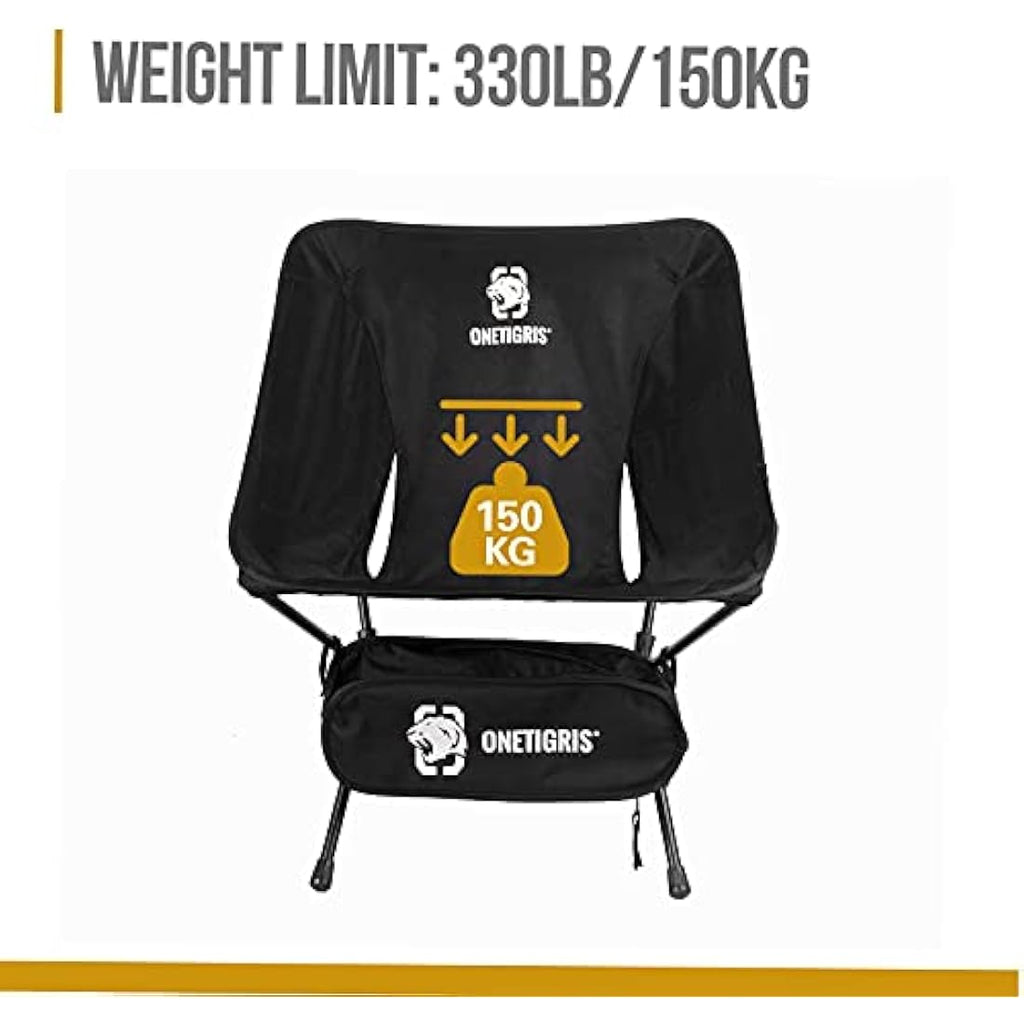 OneTigris PROMENADE Folding Camping Chair | Ultralight 150kg Capacity