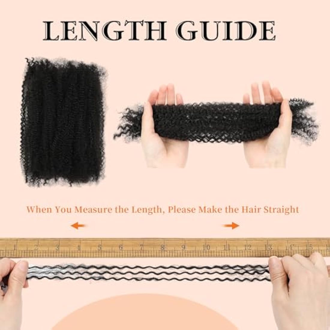 Afro Kinky Bulk Human Hair for Dreadlocks & Braiding - 14 Inch