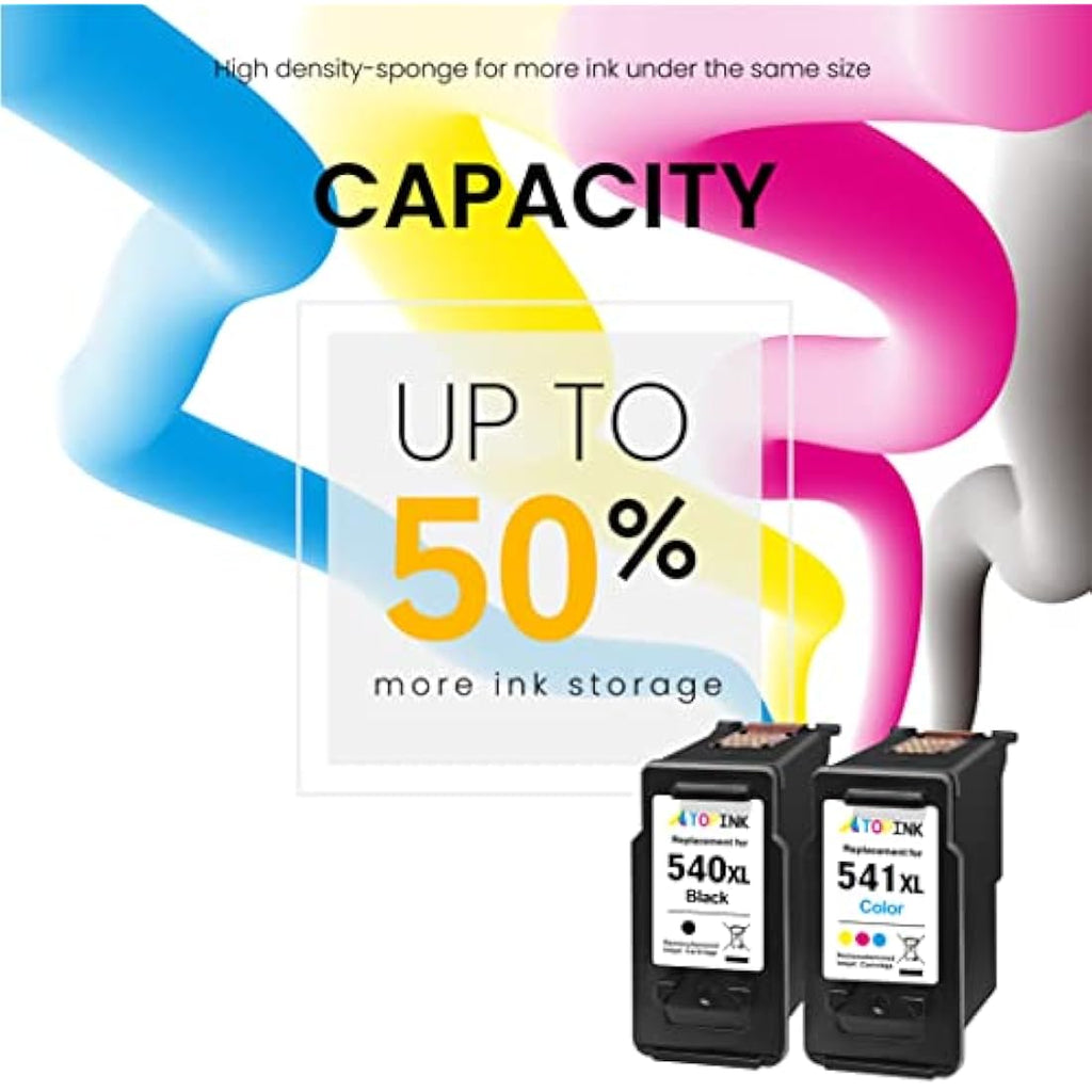 ATOPINK PG-540XL CL-541XL Ink Cartridges for Canon Pixma MG3650 TS5150