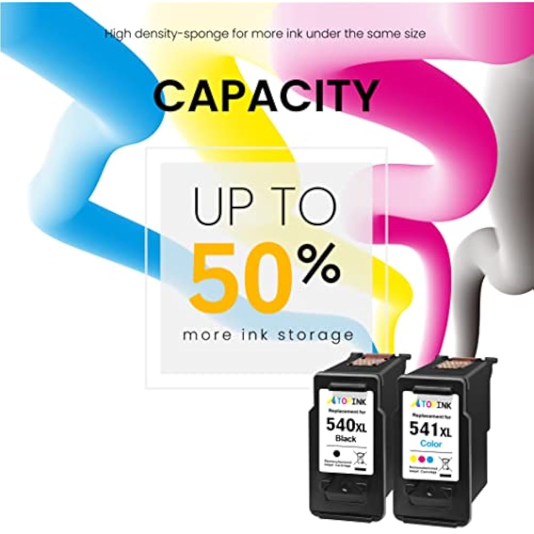 ATOPINK PG-540XL CL-541XL Ink Cartridges for Canon Pixma MG3650 TS5150