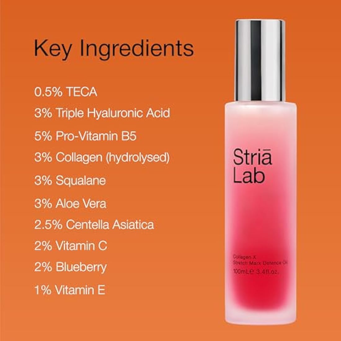 Jolof Store Stretch Mark Prevention Oil | Collagen & Hyaluronic Acid