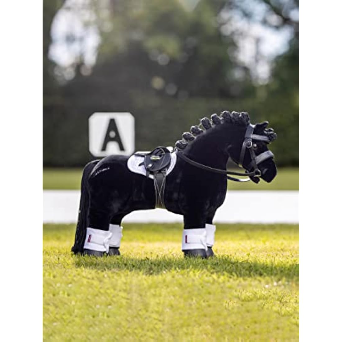 LeMieux Toy Pony Bridle – Black Leather Equestrian Toy with Metal Bit