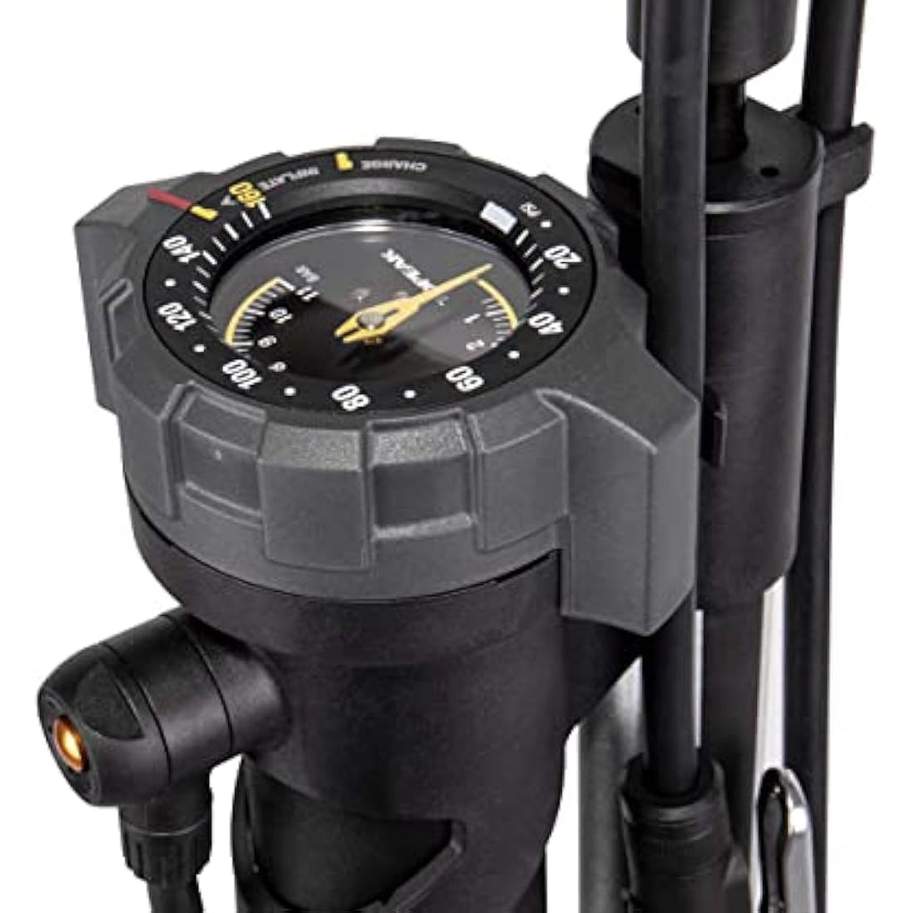 Topeak JoeBlow Booster Tubeless Floor Pump – 160 PSI, Black